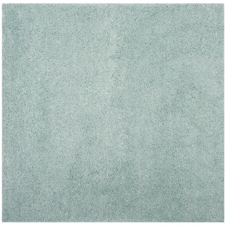 Safavieh Laguna Shag Power Loomed Square Area Rug, Light Blue - 6 ft.-7 in. x 6 ft.-7 in. SGL303E-7SQ